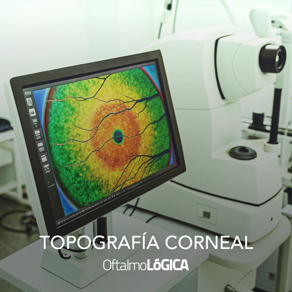 Mapa de topografía corneal para detectar irregularidades en la superficie ocular @ Oftalmológica - Centro Oftalmológico Integral, Santo Domingo, República Dominicana